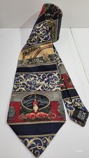 Tabasco seafood silk tie, made in USA