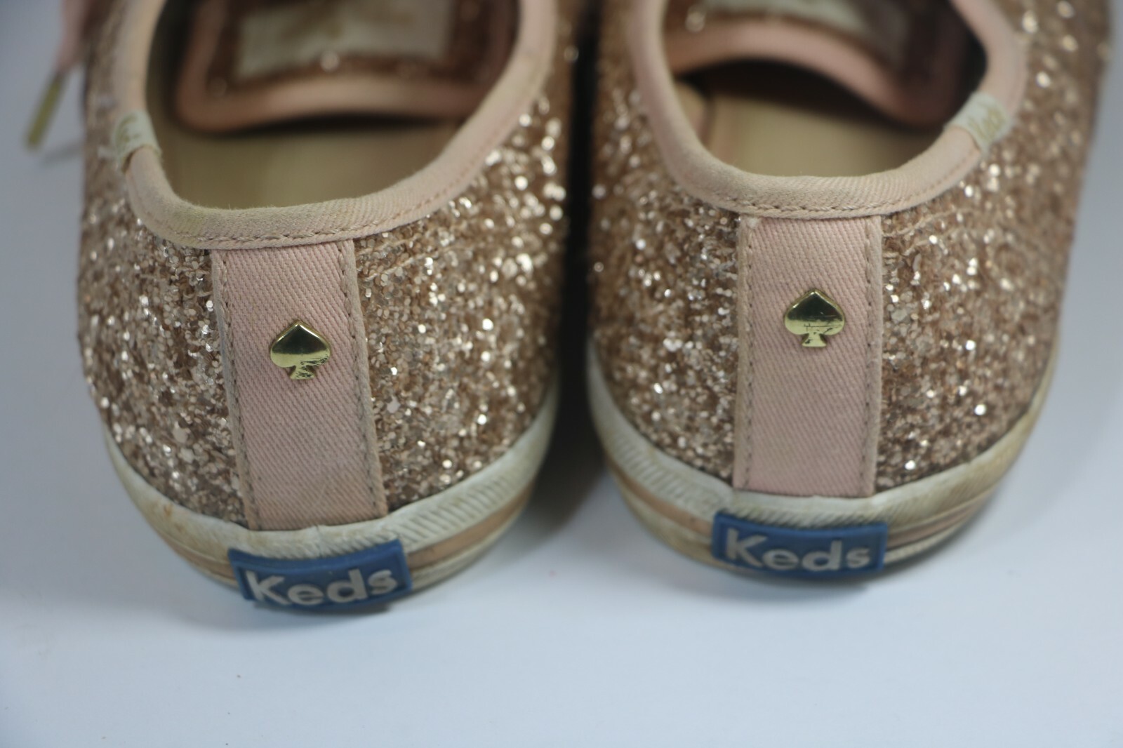 Keds Kate Spade Rose Gold Glitter Keds Sneaker Shoes … Gem