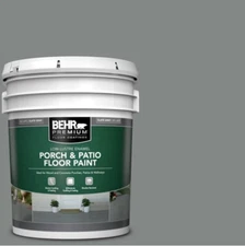 5 Gal Slate Gray Low-Lustre Enamel Interior/Exterior Porch and Patio Floor Paint