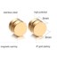 thumbnail 9  - Pair Non Piercing Clip on Magnetic Magnet Ear Stud Mens Womens Fake Earrings