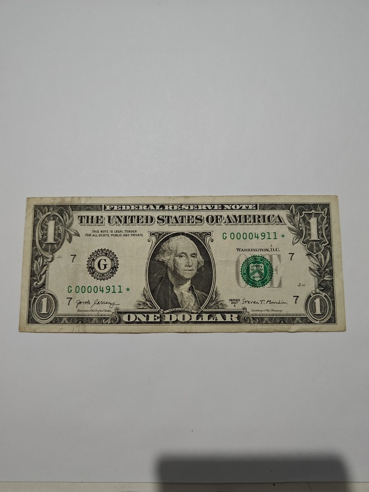 Low Serial Number $1 Bill Star Note | eBay