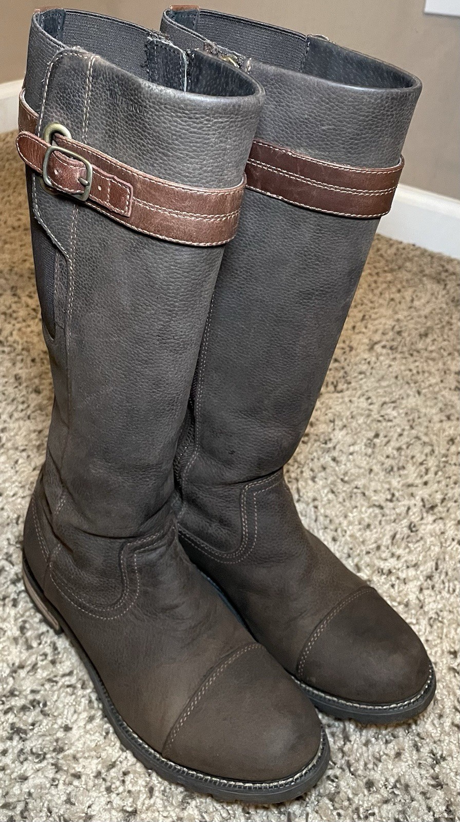 Ariat Stoneleigh Leather Java Brown H20 Waterproo… - image 1