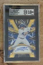 2021 Select GOLD AUTO /10 Gavin Lux Sparks Signatures SGC 10 Dodgers SS-GL-MINT!