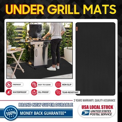72 x 39 Inch Fireproof Grill Mats For Outdoor Grill/Kitchen/Deck protection