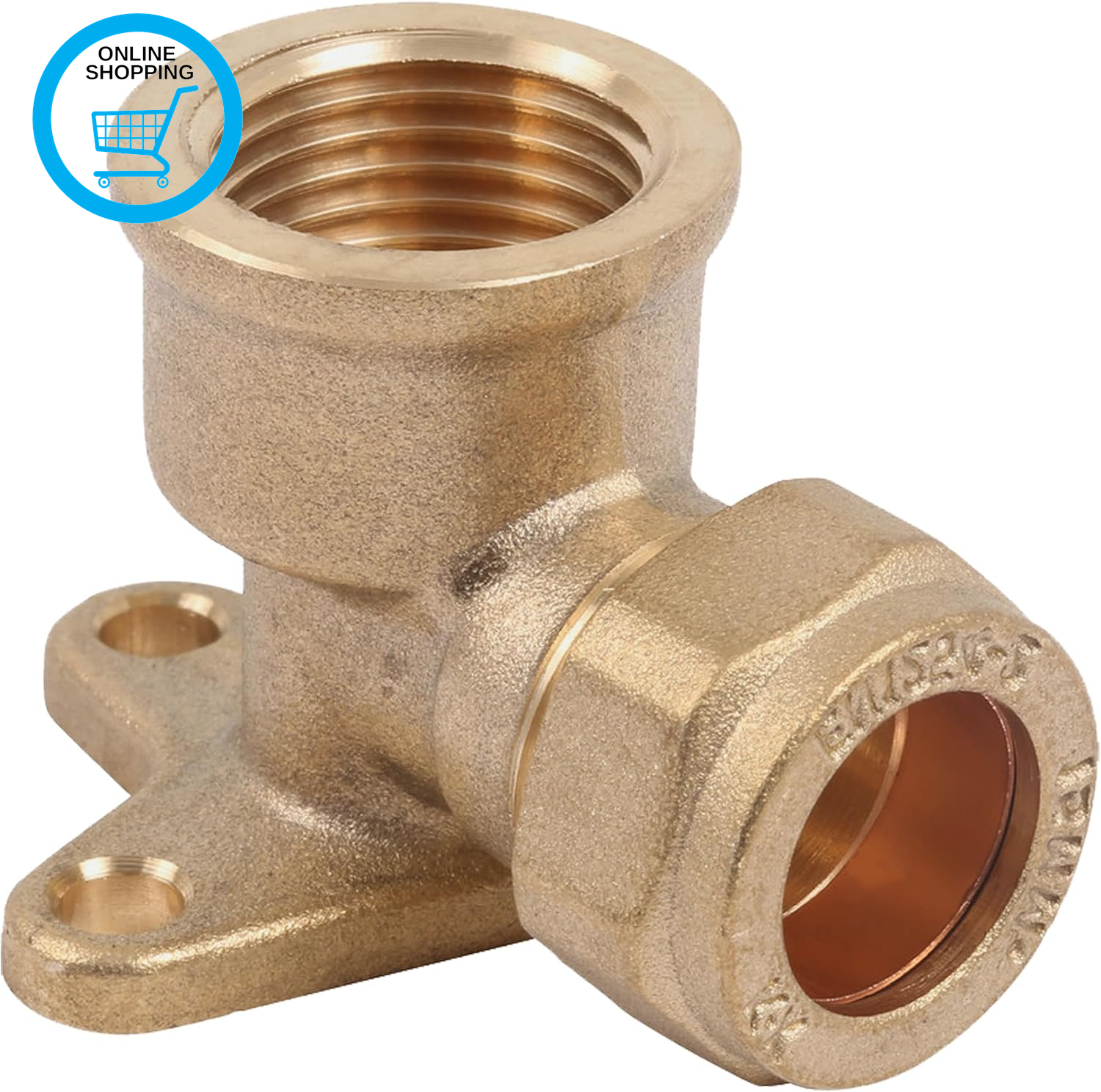 15Mm Compression Elbow | 15Mm X 1/2Inch Female Wall Plate Elbow for outside Tap