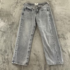 BDG Urban Outfitters Wide Leg Jeans Womens 28 Light Wash Blue Denim 30" Inseam