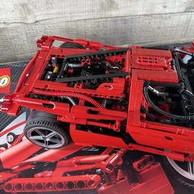 LEGO Racers Enzo Ferrari 1:10 8653 Complete Set Ferrari No Stickers W/Box & Manu