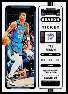 2022-23 Panini Contenders #81 Tre Mann Oklahoma City Thunder
