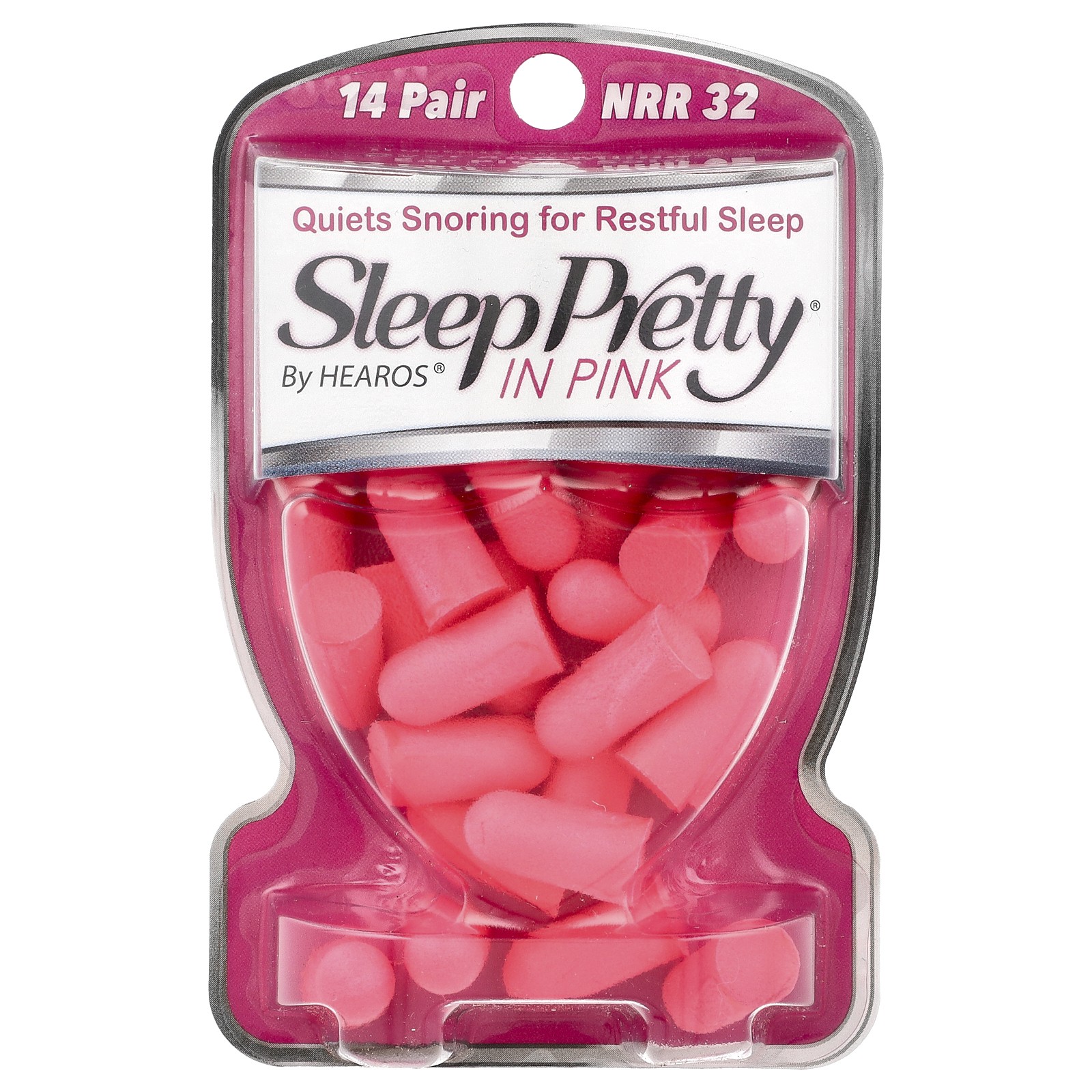 Беруши Sleep Pretty, розовые, NRR 32, 14 пар