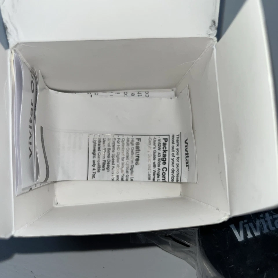 Vivitar 0.43x Professional Wide Angle Lens With Macro 37mm HD4 Optics New - Image 2 of 4