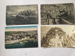 VINTAGE World War 1 postcards SET OF 4 SENT BACK FROM THE FRONTLINE