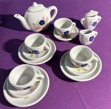Floral Strombecker Vintage 14 Piece Tea Set Party Princess Miniature