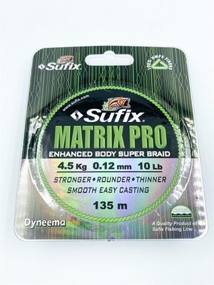 Sufix Matrix Pro 0,16mm 6,8Kg 250m Grün Geflochtene Schnur Angelschnur