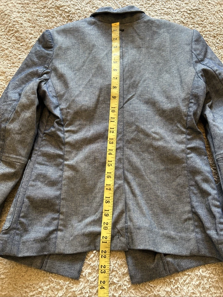 G-Star Raw City Wear Blue Denim Style Jacket Coat Fitted Zip Pocket Size 36 New - Image 4 of 4