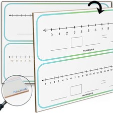 Dry Erase Number Line Lapboard 9x12 Inch Double Sided White Board Student