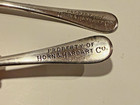 LOT OF 2 ANTIQUE HORN & HARDART SILVER PLATED TEASPOONS CIRCA 1902 — photo 3