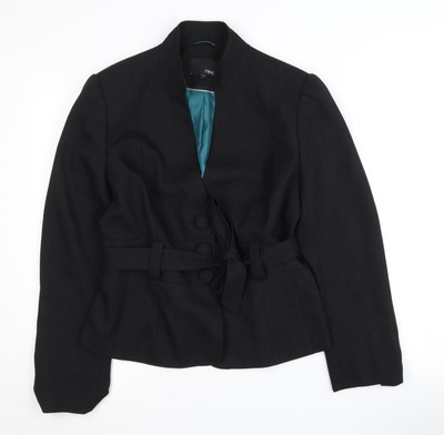 Next Damen Blazer schwarz Größe 14 normale Passform