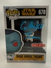 Lars Mikkelson signed Grand Admiral Thrawn Funko Pop 678 JSA Autograph Star Wars