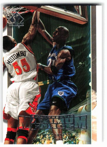 Kevin Garnett #M7 1999 SP Authentic Maximum Force card