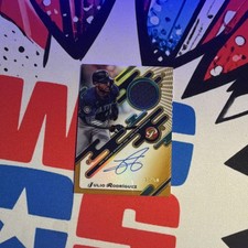 2025 Topps Pristine Pristine Pieces Autograph Relic Julio Rodriguez PPAR-JRO /10