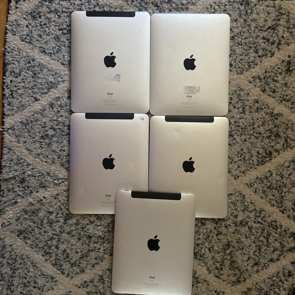 Lot of 5 Apple iPads A1337/ A1219 -1st Gen  Wi-Fi 64G/32G Tablets - Parts/Repair - Image 2 of 4