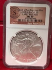 2013(S) Silver Eagle S$1 Early Releases San Francisco Graded NGC MS70
