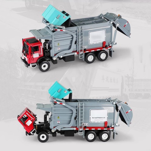 1/24 Diecast Alloy Transporter Garbage Truck Vehicle Model Simulated Ornament - Picture 14 of 24