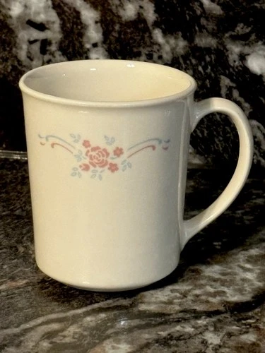 Set of 4 Vintage Corning Corelle English Breakfast Coffee Mugs Tea Cups EUC
