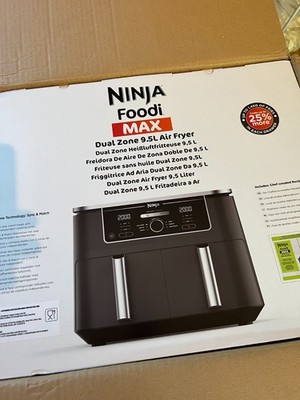Ninja Foodi MAX AF400EU Heißluftfritteuse 9,5L Dual Zone Air Fryer Neu_11,4_5