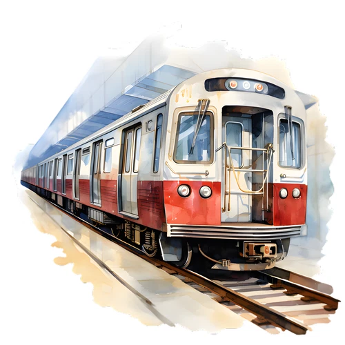Train Self Adhesive Vinyl Waterproof Sticker