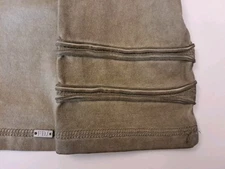 French Dressing Jeans Sz XXL Olive Women Long Sleeve Shirt Suede Vintage Look