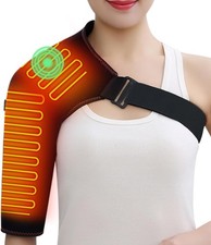 Cordless Portable Shoulder Heating Pad Massager, Heating Vibration Shoulder