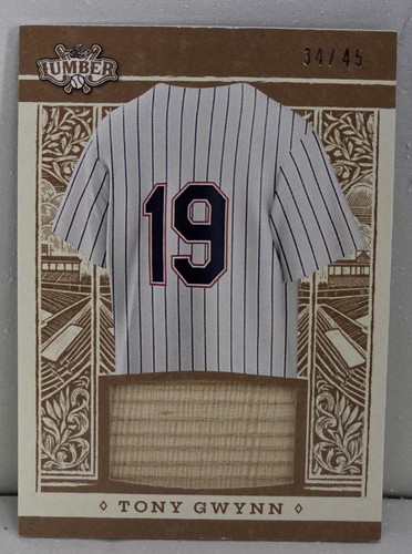 2025 Leaf Lumber BRONZE TONY GWYNN JUMBO Bat Game Used Relic /45 w/ 1988 Topps