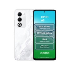 OPPO A5 4GB RAM 128GB Storage 6.67" Dual Sim ColorOS Smartphone - Mist White