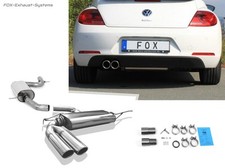  Sportauspuffanlage VW Beetle Typ 16 1.4l mit Einzelradaufhängung) 2x90mm
