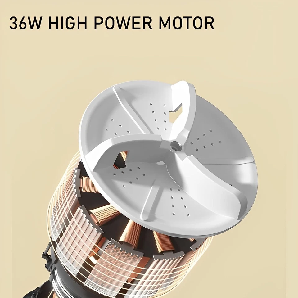 Portable Washing Machine,Mini Washer,11L Upgraded Large Capacity Foldable Washer - Image 3 of 4