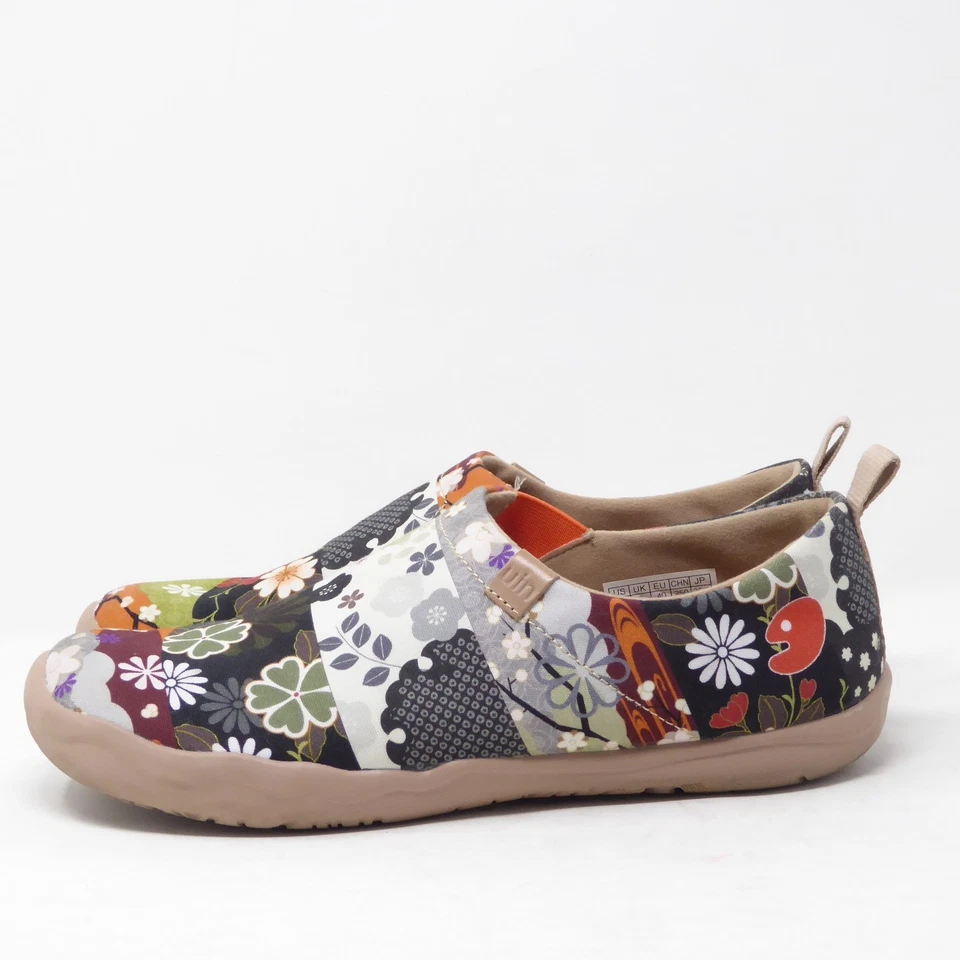 Zapatos mocasines sin cordones UIN para mujer Toledo con estampado floral EE. UU. 8,5 Foto 3 de 4
