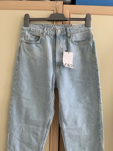 ZARA Light Blue Full length Mom jeans Size 12 EUR 40