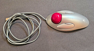 Logitech Ambidextrous Trackman Marble USB T-BC21 Mouse Trackball