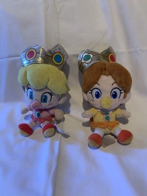 Baby Peach Daisy Super Mario Bros Princess Plush Toy Stuffed Doll 6''