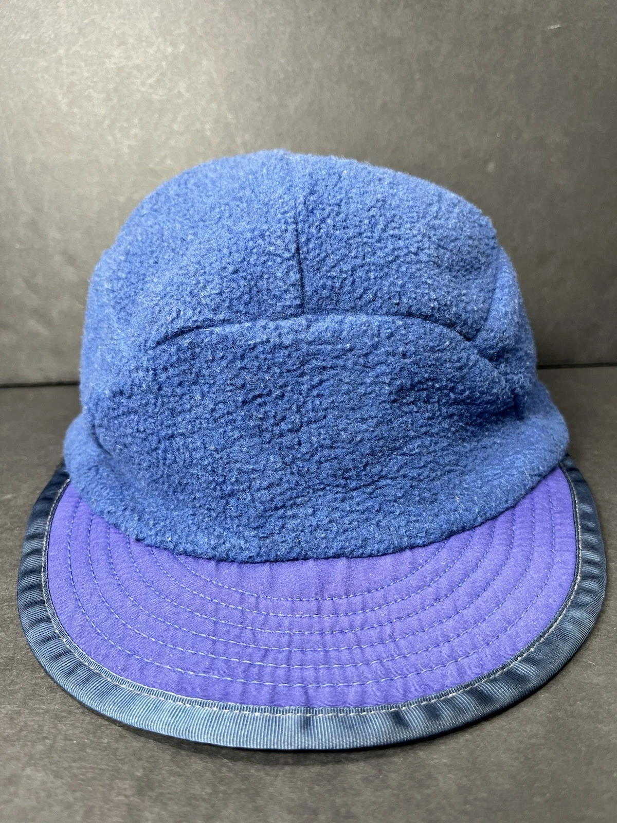 Vintage Patagonia Fleece Zen Turtle Hat 90s Made In USA Duck Bill Ear Flap Large