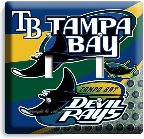 TAMPA BAY DEVIL RAYS BASEBALL TEAM LICHTSCHALTER STECKDOSE PLATTE MANN HÖHLE ZIMMER DEKOR - Bild 7 von 34