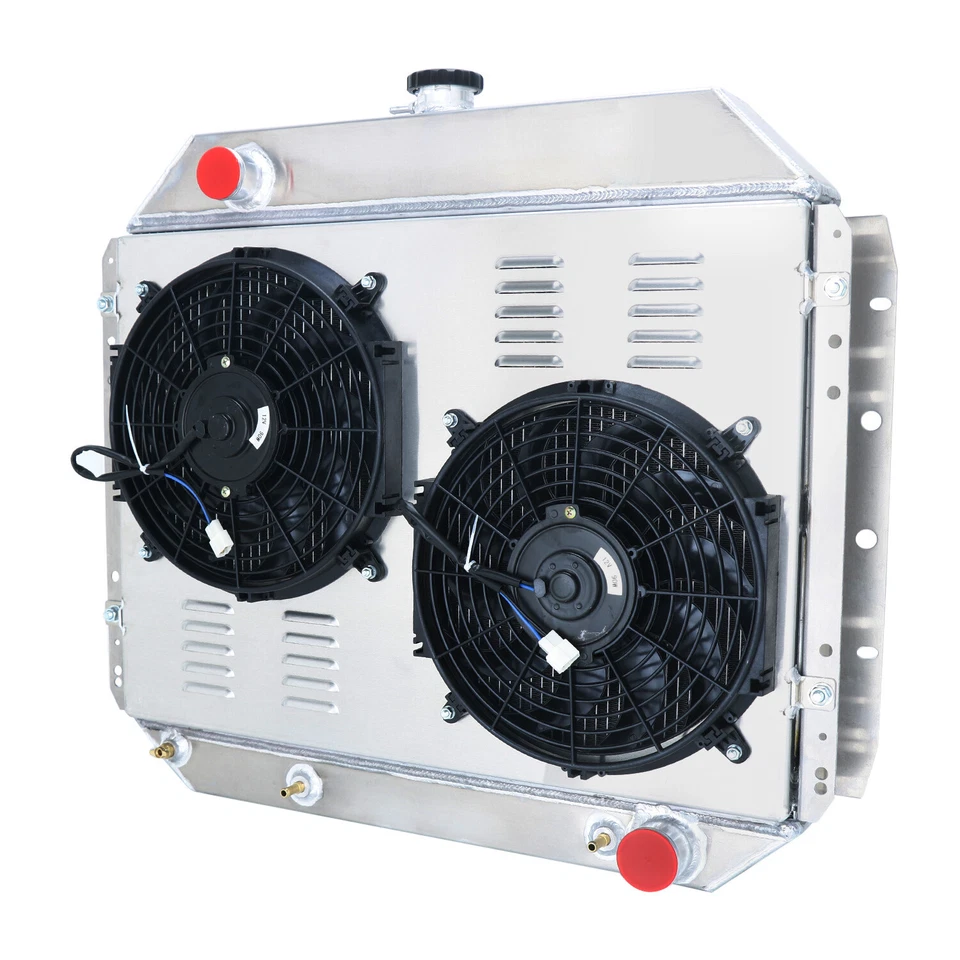 4-Row Aluminum Radiator Shroud+Fan For 1966-1979 Ford F100 F150 F250 F350 Truck Foto 4 de 4