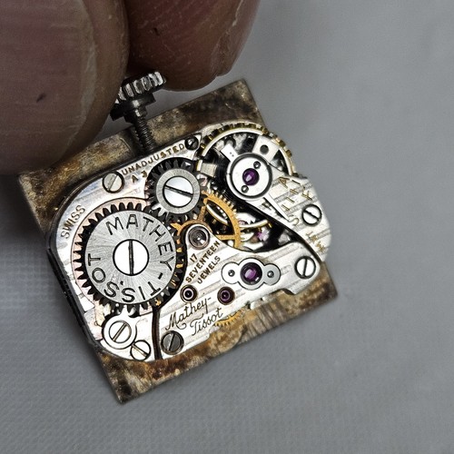 Vintage Mathey-Tissot Stainless Rare Mechanical Ladies Watch Swiss Fancy Lugs - Picture 10 of 10