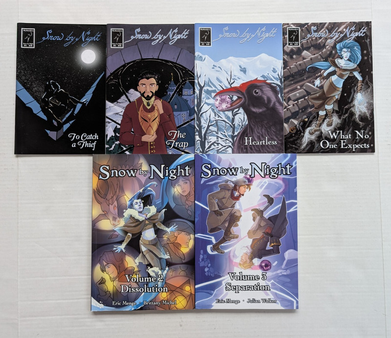 Snow By Night Comic Chapters 1-4 & TPB Vol 2 3 Lot Eric Menge