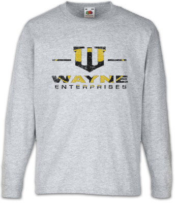 WAYNE ENTERPRISES LOGO Kinder Langarm T-Shirt Wayne Symbol Bale Batman ...