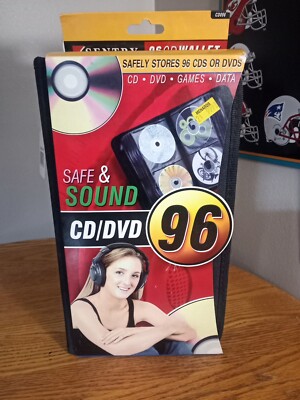 Sentry 96 Disc  CD Wallet Carry Case Black Zipper DVD BLURAY Games Brand New