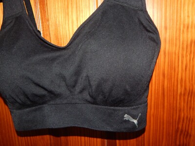 PUMA CROSSBACK SPORT BRA,WIRELESS, REMOVABLE MEDIUM PADDING, SIZE