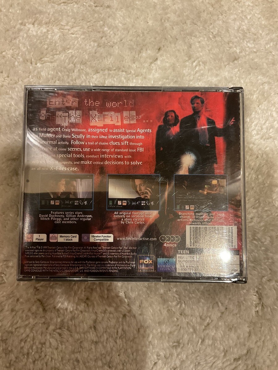 Jeu The X-Files PS1 CD1 Version Française - Loose, état Correct, Collector