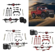 RC Car Upgrade Parts Metal RC Car Front and Rear Assembly Kits Replacement 25T